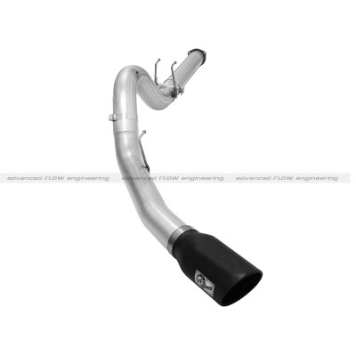 Picture of Afe Power 49-43064-B Mach Force-XP 5 in. DPF-Back Stainless Steel Exhaust System with Black Tip for Ford Diesel Trucks 15-16 V8-6.7L