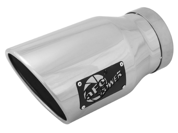 Picture of Afe Power 49T50702-P12 Stainless Steel Bolt-On Diesel Polished Exhaust Tip - 5 x 7 x 12 in.