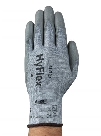HyFlex Cut Resistant Knit Gloves -Size 8.0 - With Coating & Hppe-Nylon Liner (11727080-12) 12 Pack of gloves