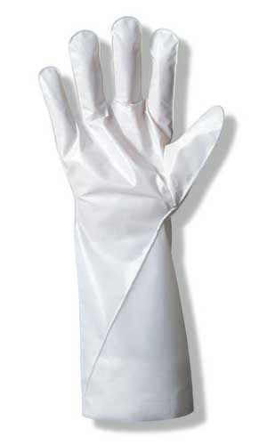 Picture of Ansell 012-2-100-9 2.5 Mil Chemical Resistant Glove&#44; White&#44; Size 9