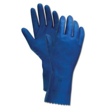 Picture of Ansell 012-356-11 Unsupported Natural Rubber Latex Glove&#44; Natural Blue