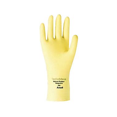 Picture of Ansell 012-390-07 Rubber Latex Neoprene Blend Glove- Natural- Small