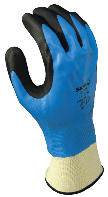 845-377S-06 Dispose Full Nitrile Blue Undercoatin Gloves Small Size 6 Pack - 6 -  Best Glove