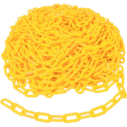 Plastic Chain, Polyethylene, 100 ft Length, Yellow