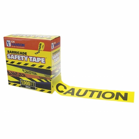 1000 ft. Safety Tape - Roll Caution With Dispenser - 3 Mil