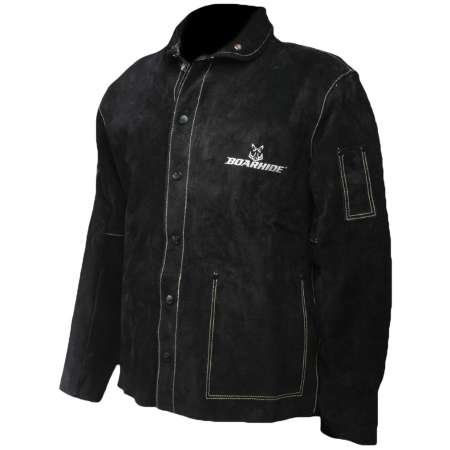 3029 Boarhide,Pig Skin Limited Edition Welding Coat/Jacket, X-Large, Black