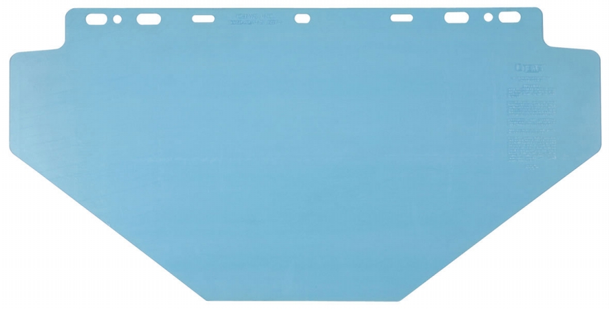 Face Shield Visor, Clear Visor, 10" Height, Uncoated Lens, Clear