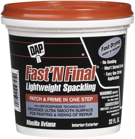 Picture of Dap 802-12140 Fast N Final Lightweight Spackling&#44; White - 0.5 pt.