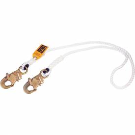 Dbi-Sala 098-1232314 Rope Lanyard 0.5 Nylon Self Locking Snap Hook, 3 ft.