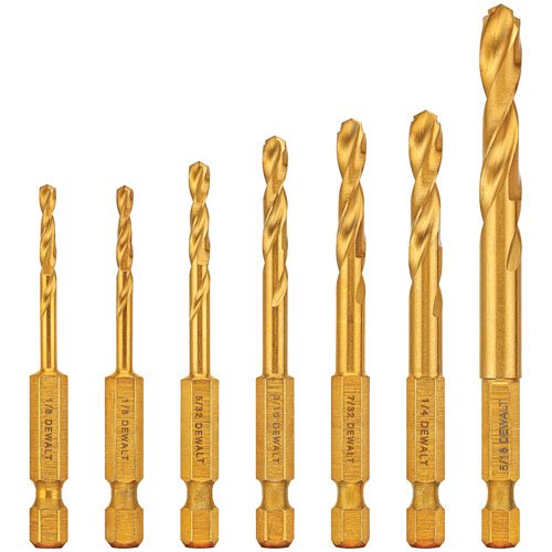 DEWALT Impact Ready Titanium Nitride Coating Drill Set 7pc - DD5157