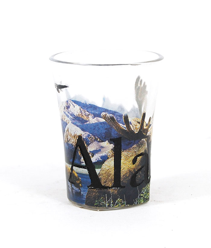 Picture of Americaware SGALA04 Alaska Full Color  Etched  Shot Glass