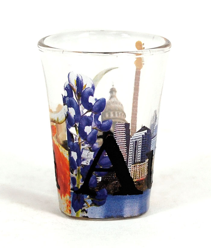 Picture of Americaware SGAUS01 Austin Full Color  Etched  Shot Glass