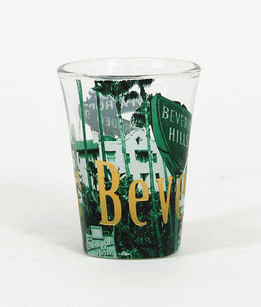 Picture of Americaware SGBHC01 Beverly Hills Duo Tone Etched Shot Glass