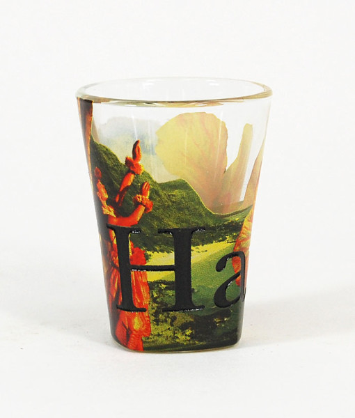 Picture of Americaware SGHAW01 Hawaii Full Color  Etched  Shot Glass