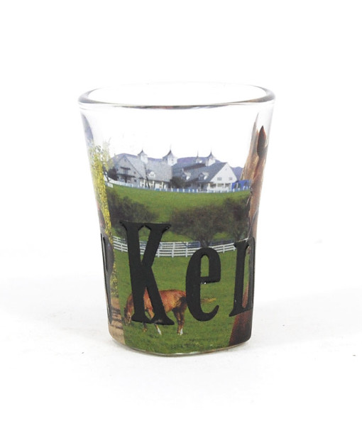 Picture of Americaware SGKTY01 Kentucky Full Color  Etched  Shot Glass