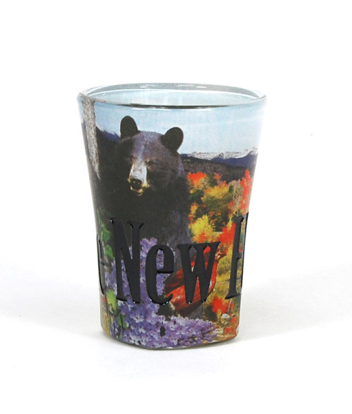 Picture of Americaware SGNWH01 New Hampshire Full Color  Etched  Shot Glass