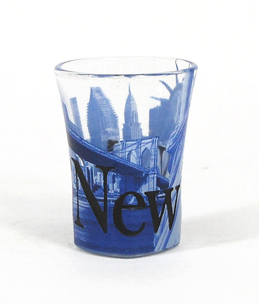 Picture of Americaware SGNYC01 New York Duo Tone Etched Shot Glass