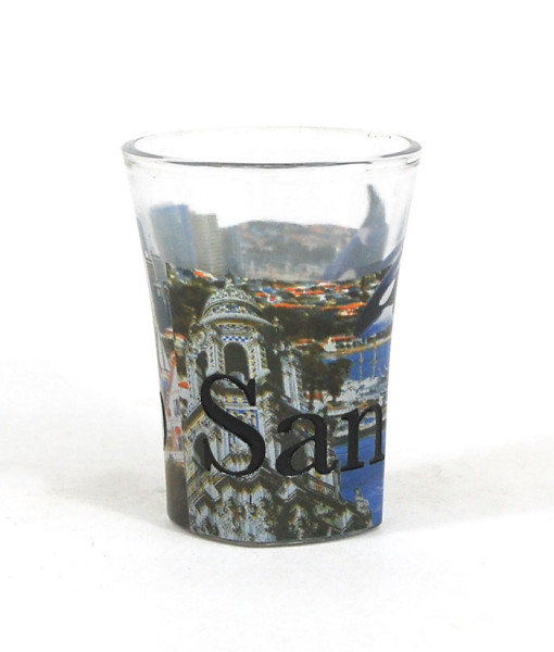 Picture of Americaware SGSDC03 San Diego Full Color  Etched  Shot Glass