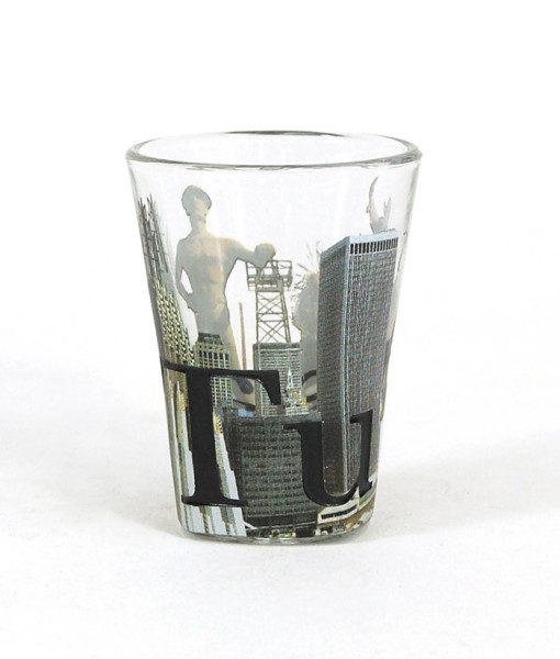 Picture of Americaware SGTUL01 Tulsa Full Color  Etched  Shot Glass