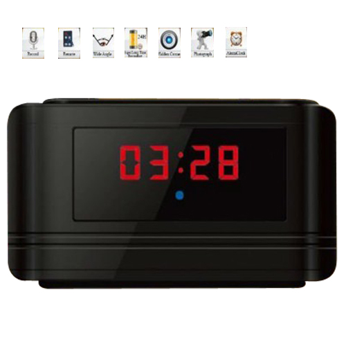 Ankaka A20620 720P HD Multifunctional Alarm Clock & Motion Detection Hidden DVR, Black