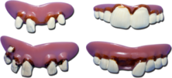 Picture of Billy Bob Teeth 90271 Goofy Toofers 4 Pack Teeth