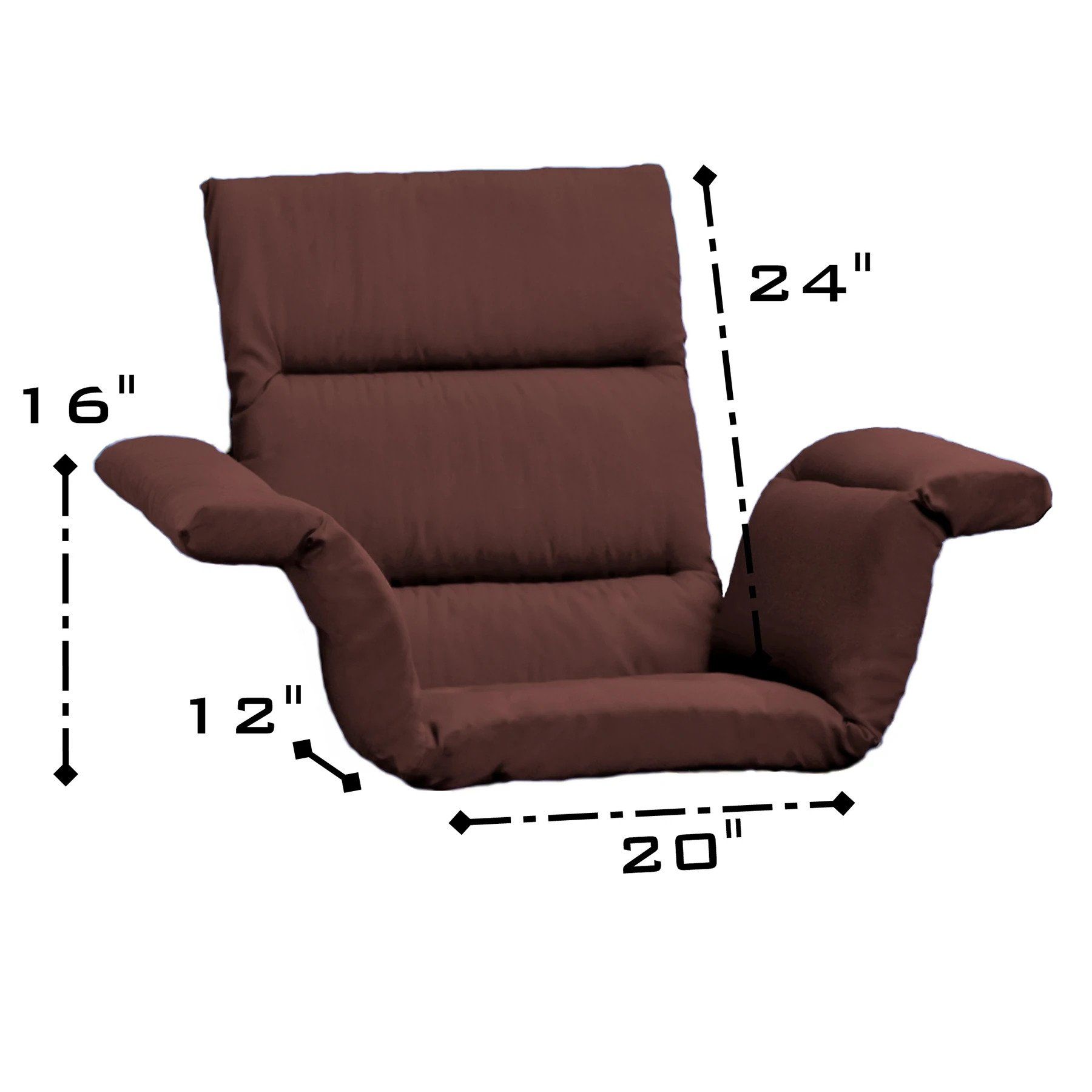 Picture of Care Apparel 207-0-BUR Total Chair & Wheel Chair Cushion&#44; Burgundy - Cusion ONLY