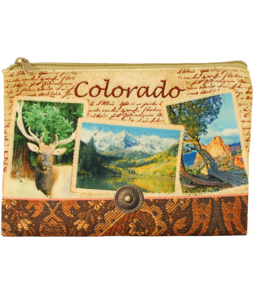Picture of Americaware ZPCOL01 Colorado Vintage Print Zip Pouch