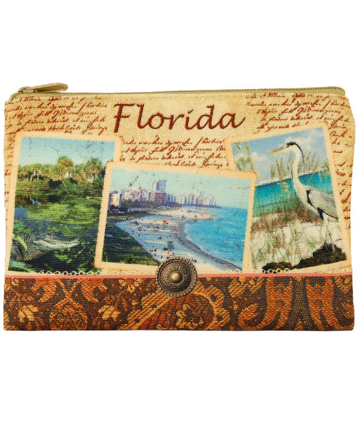 Picture of Americaware ZPFLA01 Florida Vintage Print Zip Pouch