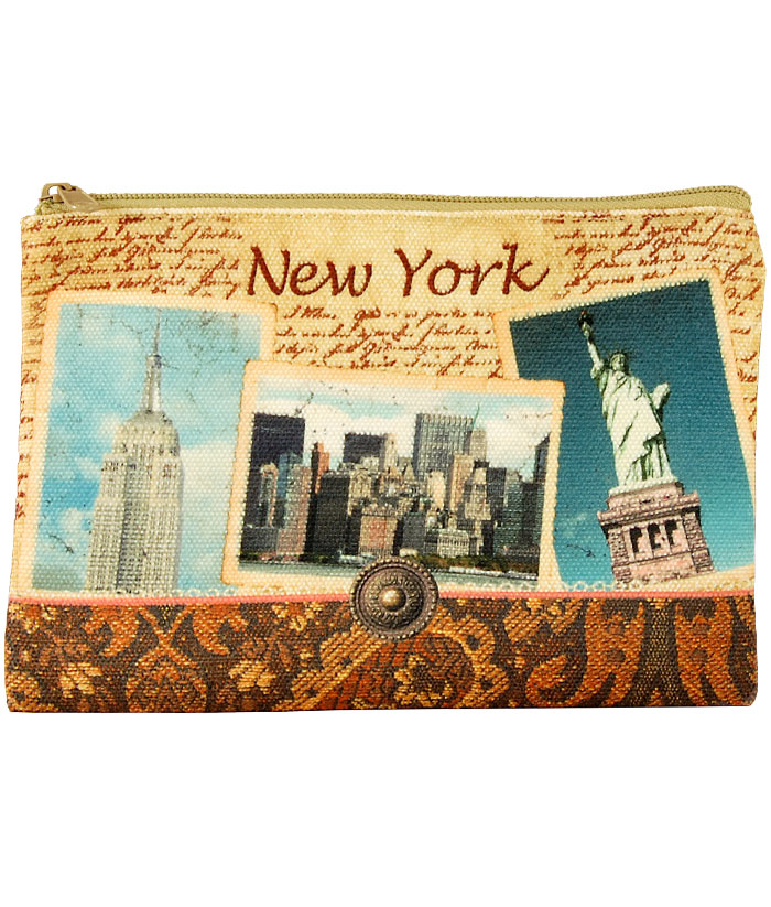 Picture of Americaware ZPNYC03 New York Vintage Print Zip Pouch
