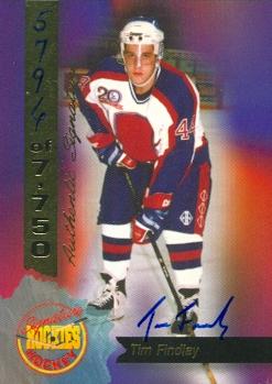 Picture of Autograph 114496 Windsor 1994 Signature Rookies No. 61 Tim Findlay Autographed Hockey Card