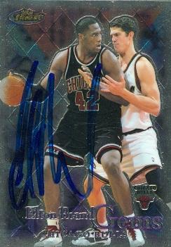 Picture of Autograph 119379 Chicago Bulls 2000 Topps Finest No. 172 Elton Brand Autographed Basketball Card