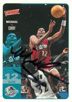 Picture of Autograph 119338 Detroit Pistons 2000 Upper Deck Victory No. 61 Michael Curry Autographed Basketball Card