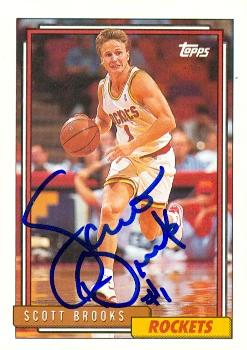 Picture of Autograph 119340 Houston Rockets 1993 Topps No. 320 Scott Brooks Autographed Basketball Card