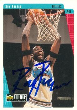 Picture of Autograph 119349 Vancouver Grizzlies 1997 Upper Deck No. 147 Roy Rogers Autographed Basketball Card