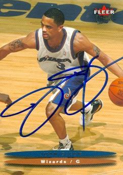 Picture of Autograph 119350 Washington Wizards 2003 Fleer Ultra No. 33 Rookie Season Juan Dixon Autographed Basketball Card