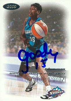 Picture of Autograph 118826 Utah Starzz- Wnba 2000 Fleer Skybox No. 4 Rookie Season Adrienne Goodson Autographed Basketball Card