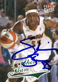Picture of Autograph 118827 Seattle Storm- Wnba 2004 Fleer Ultra No. 2 Sheri Sam Autographed Basketball Card