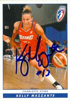 Picture of Autograph 118843 Charlotte Sting 2005 Wnba Enterprises No. 33 Rookie Season Kelly Mazzante Autographed Basketball Card