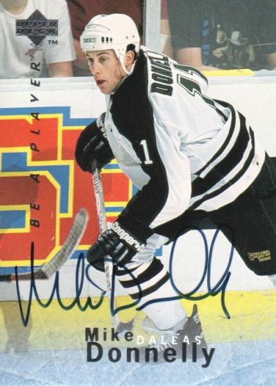 Picture of Autograph 118973 Dallas Stars 1996 Upper Deck Bap No. S80 Mike Donnelly Autographed Hockey Card