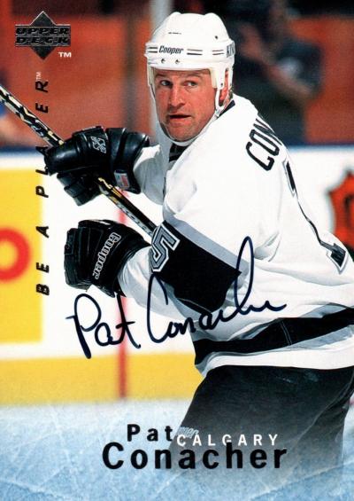 Picture of Autograph 118997 Calgary Flames 1996 Upper Deck Bap No. S92 Pat Conacher Autographed Hockey Card