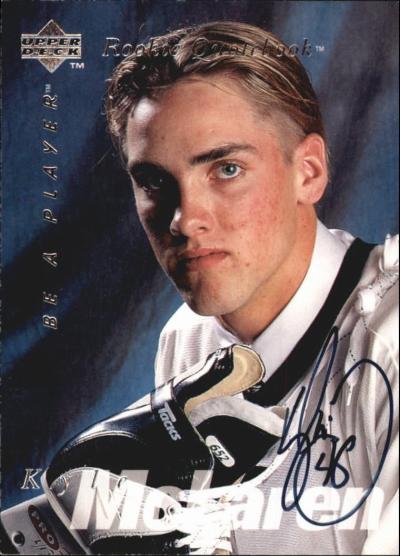 Picture of Autograph 119016 Boston Bruins 1996 Upper Deck Rookie Quotebook No. S173 Kyle Mclaren Autographed Hockey Card
