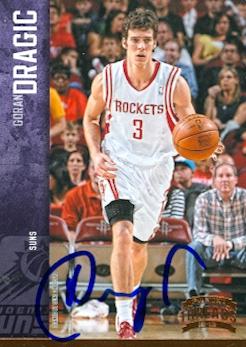 Houston Rockets 2012 Panini Threads No. 50 Goran Dragic ed Basketball Card