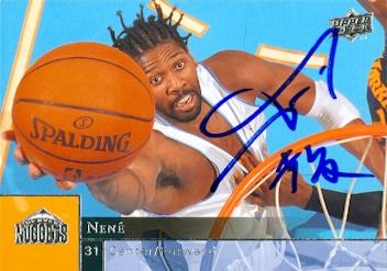 Picture of Autograph 119270 Denver Nuggets 2009 Upper Deck No. 45 Nene Autographed Basketball Card