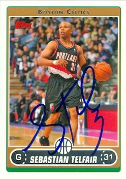 Picture of Autograph 119277 Boston Celtics 2006 Topps No. 14 Sebastian Telfair Autographed Basketball Card