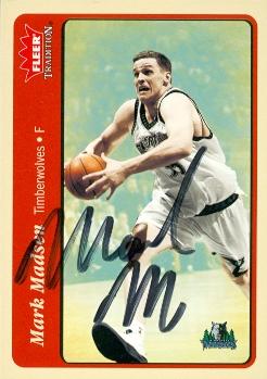 Picture of Autograph 119289 Minnesota Timberwolves 2004 Fleer Tradition No. 89 Mark Madsen Autographed Basketball Card
