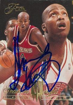 Picture of Autograph 119290 Philadelphia 76Ers 1995 Fleer Flair No. 285 Sharone Wright Autographed Basketball Card