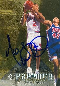 Picture of Autograph 119303 New York Knicks 1995 Upper Deck Sp No. 23 Monty Williams Autographed Basketball Card
