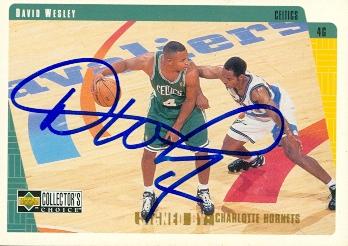 Picture of Autograph 119305 Boston Celtics 1997 Upper Deck No. 9 David Wesley Autographed Basketball Card