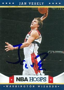 Picture of Autograph 119307 Washington Wizards 2012 Panini Hoops No. 227 Rookie Season Jan Vesley Autographed Basketball Card