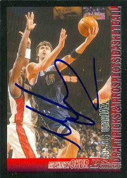 Picture of Autograph 119311 Utah Jazz 2005 Bowman No. 64 Mehmet Okur Autographed Basketball Card